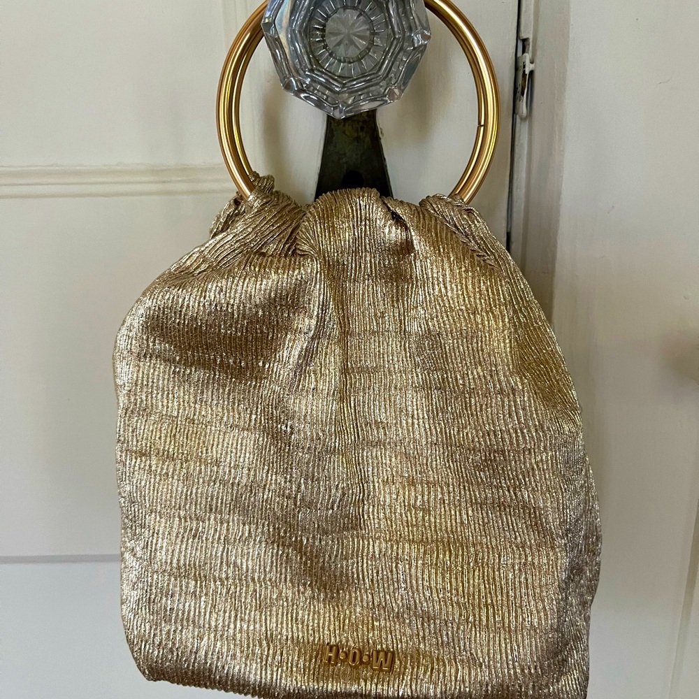 House of Want Gold Stripe Handbag